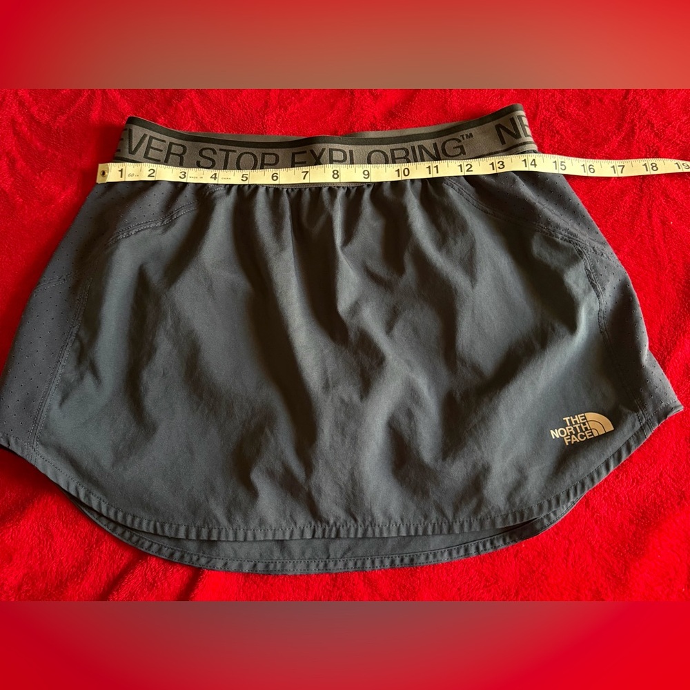 NORTH FACE Blue STRETCH Never Stop Exploring Athletic SKORT No Piling PERFECT 😍